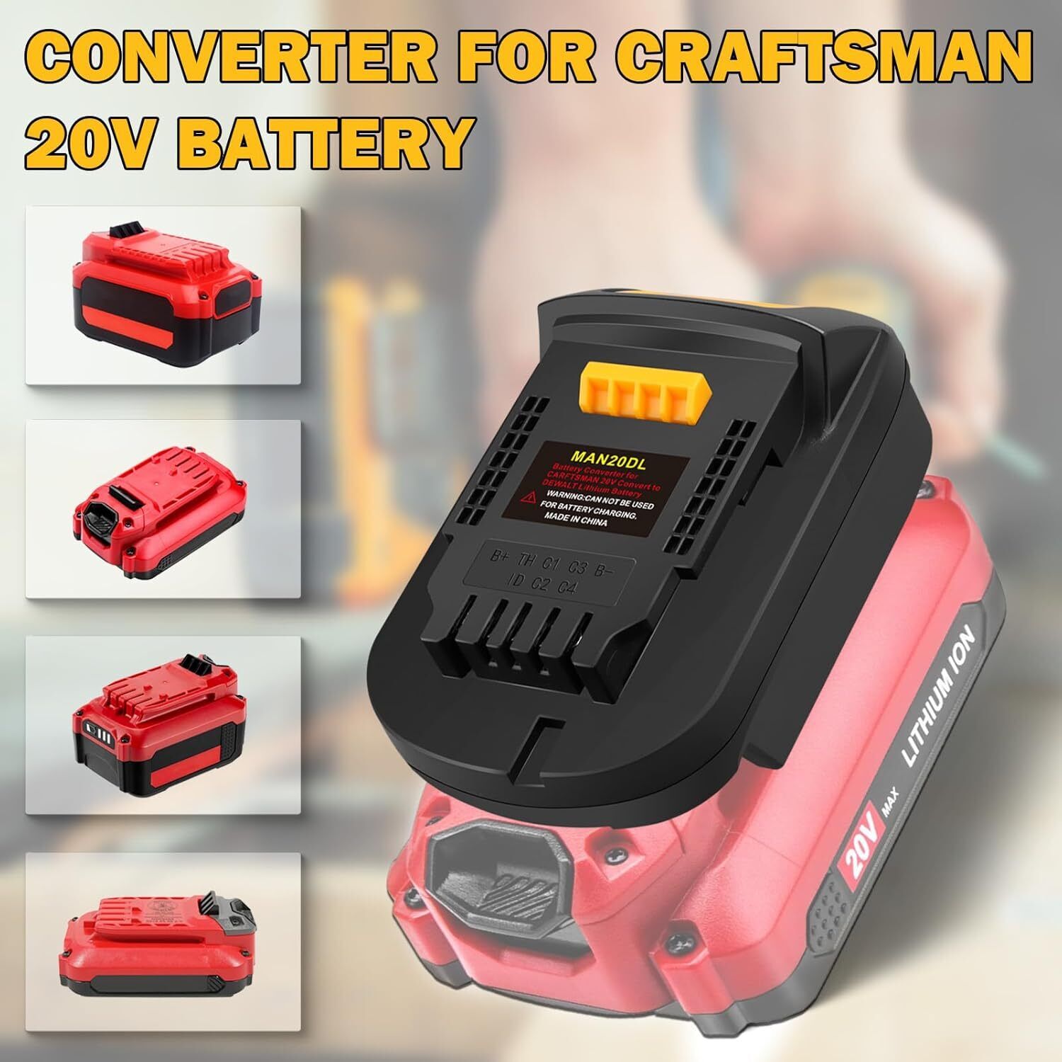 Power Tools Stanley - Adapter for Stanley New Fatmax V20