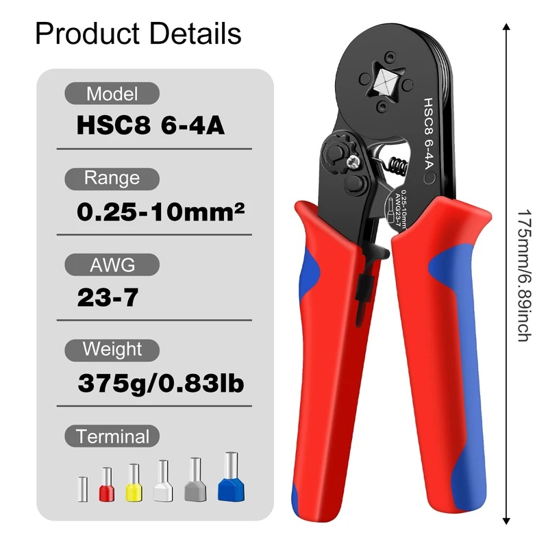 HSC8 6-4A Ferrule Crimping Too - Power Tools China review and price