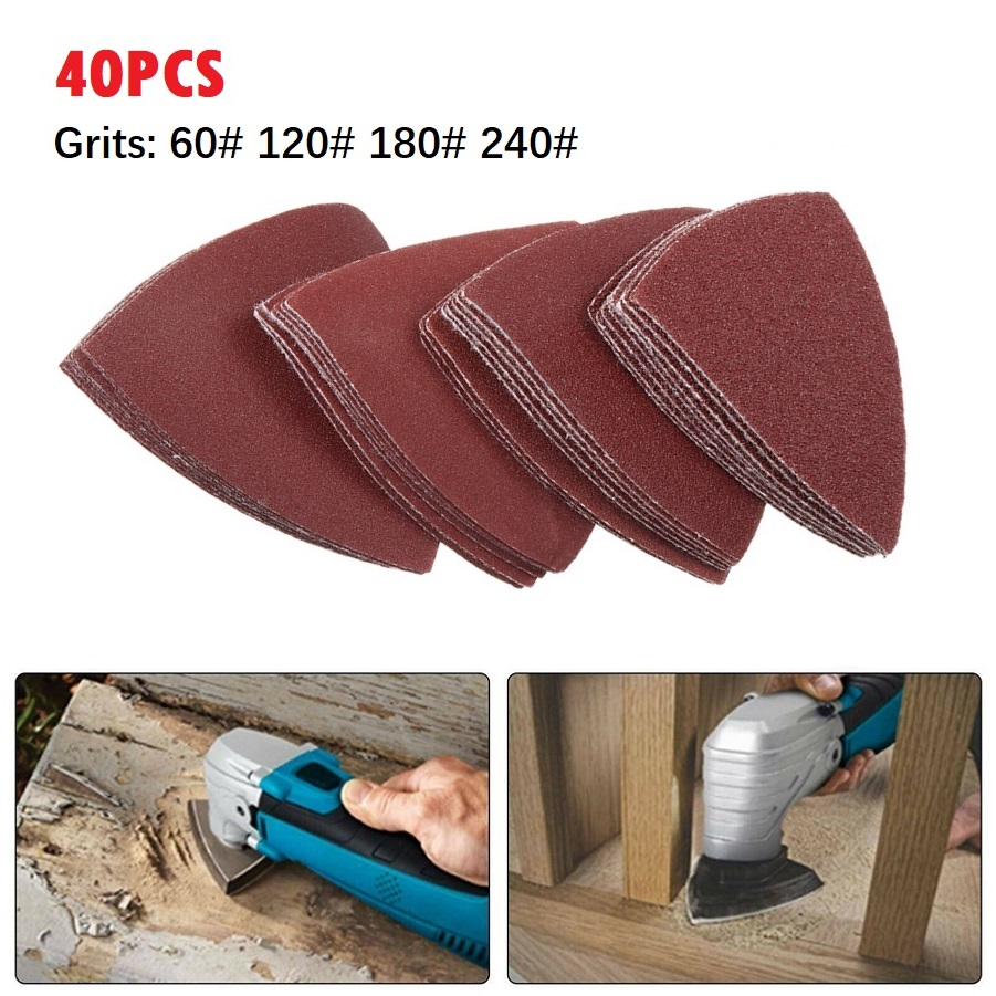 40pc Triangle Sandpaper 60/120 - Oscillating Multi Tool review and price