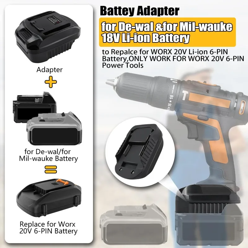 DM20WORX6 Battery Adapter for  - Dewalt Power Tools Xr review and price